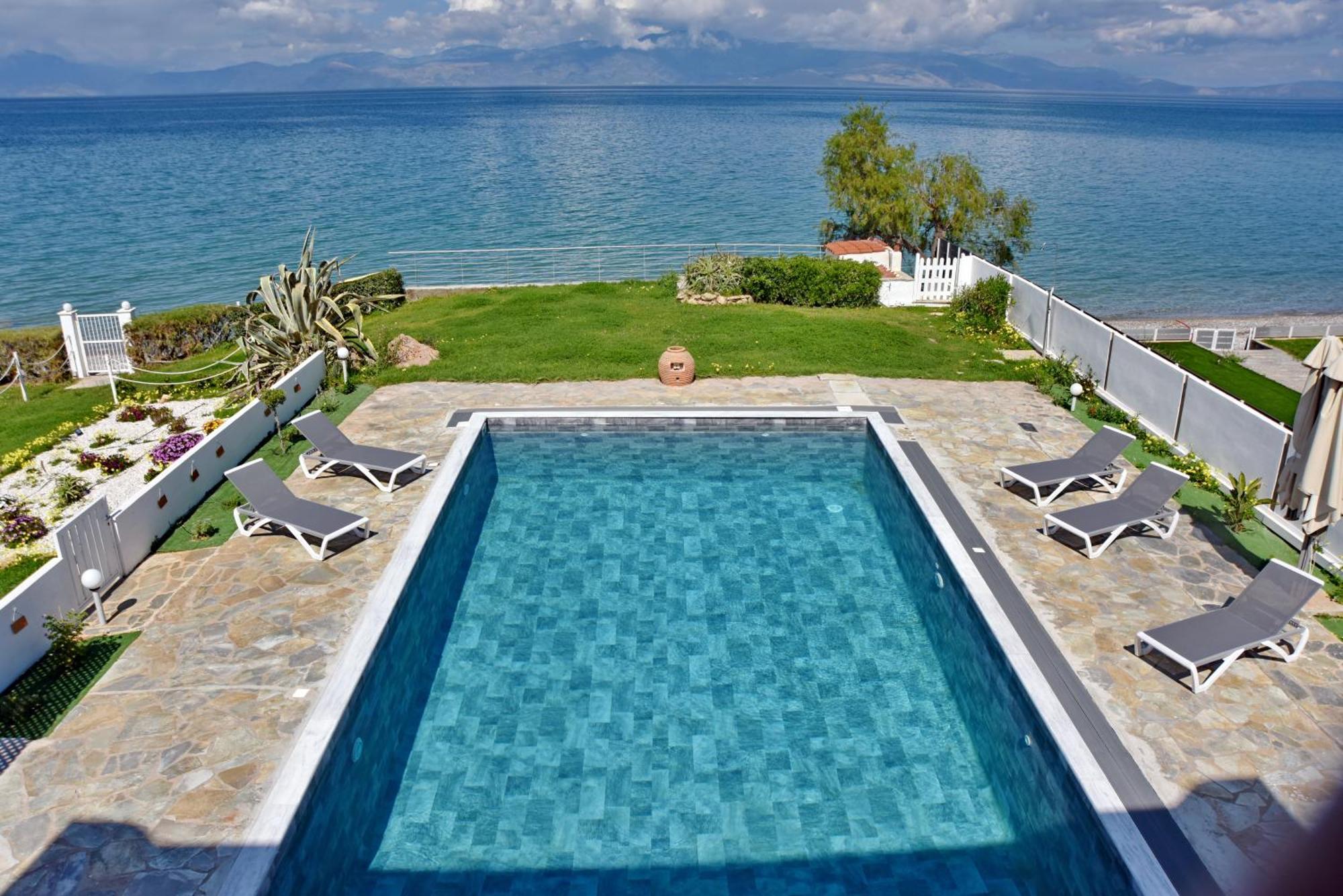 Antorina Beachfront Villas With Private Pools Kamari  Exteriér fotografie
