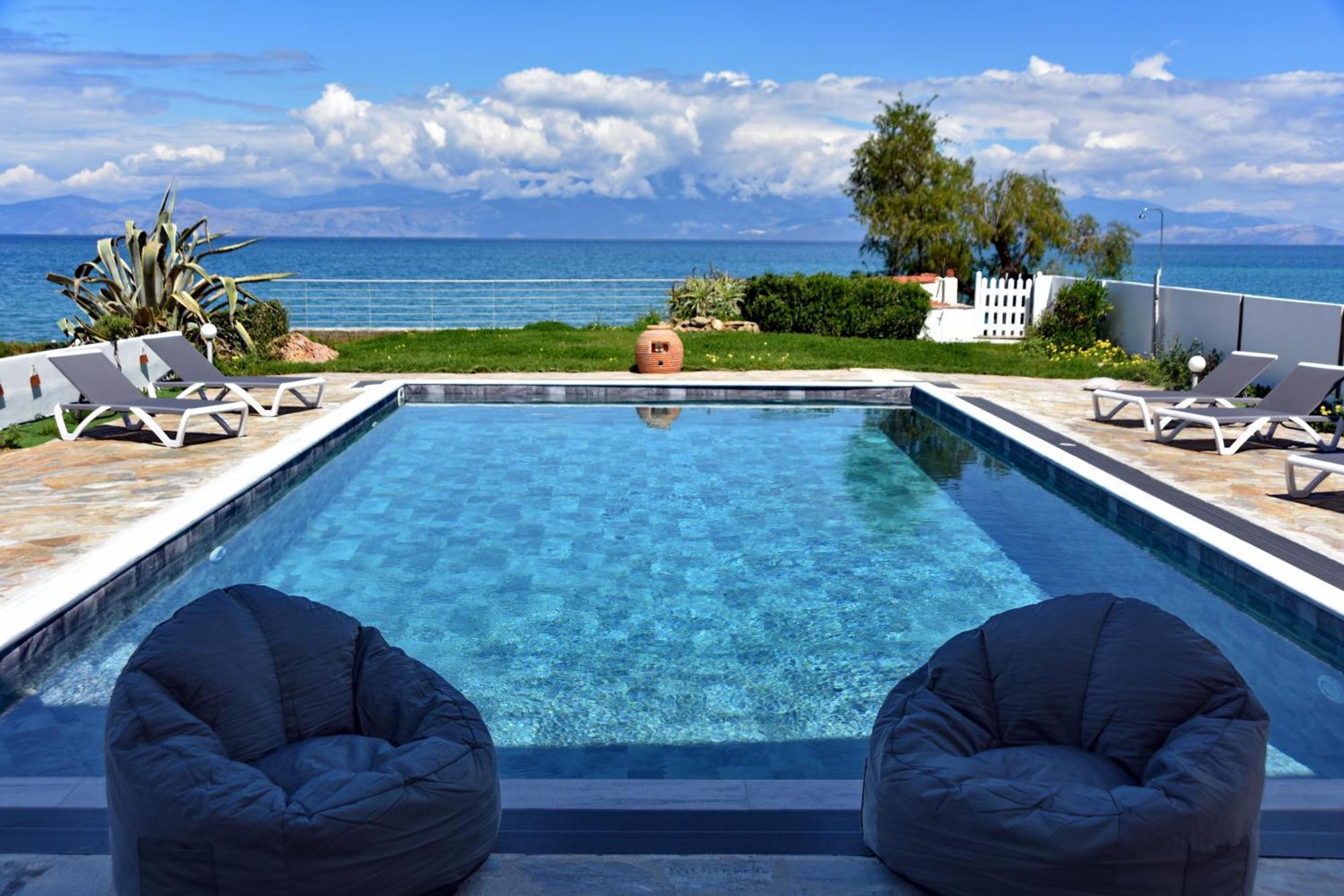 Antorina Beachfront Villas With Private Pools Kamari  Exteriér fotografie